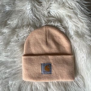 Pink Carhart beanie